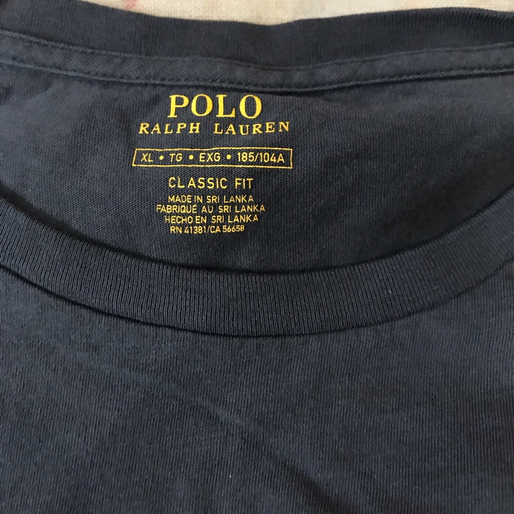 Ralph Lauren Pole Long SleeveTee shirt with pocket